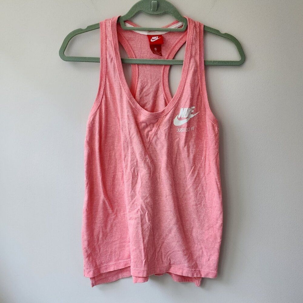 Nike racker back tank top | peach | medium